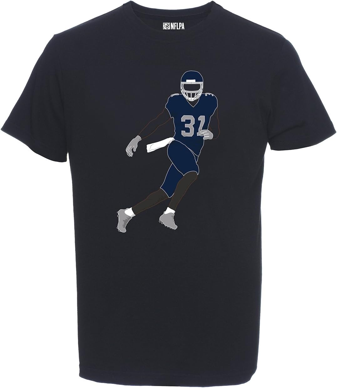 Majestic Kam Chancellor #31 Seattle Seahawks Silhouette NFL T-Shirt Black