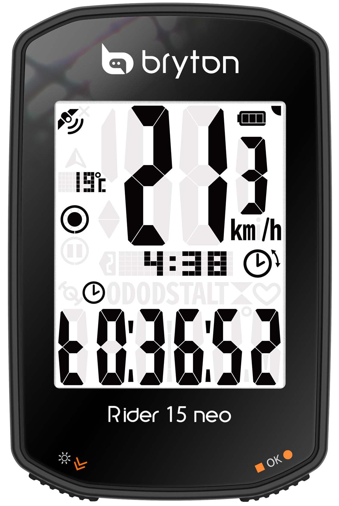 BRYTON RIDER 15C NEO GPS CYCLE COMPUTER BUNDLE WITH CADENCE