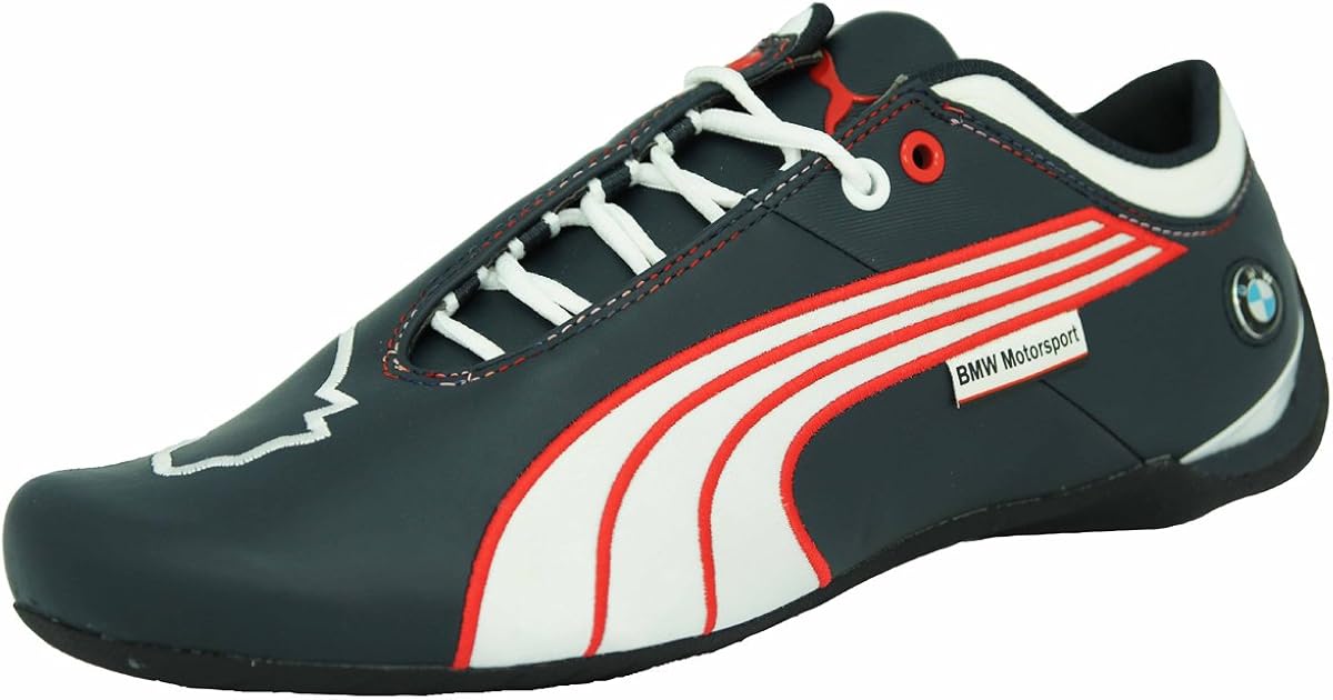 Puma BMW MS FUTURE CAT M1 LEATHER Zapatillas Sneakers Motorsport Cuero Azul Blanco para Hombre