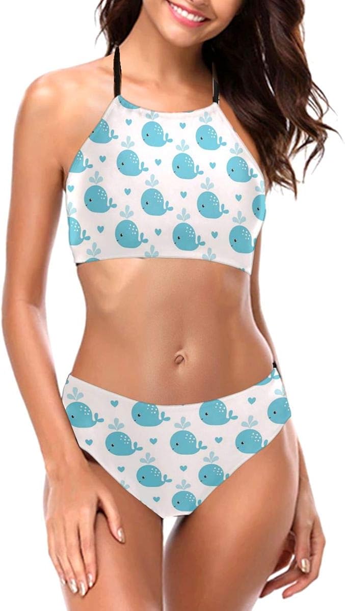 cute high neck swimsuits