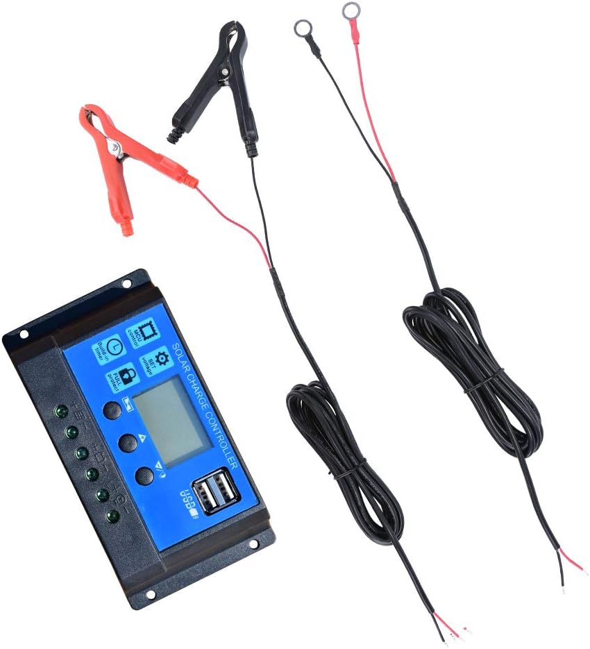 TP-solar Solar Panel Kit 30W 12V Monocrystalline Battery Charger Maintainer with 10A Charge Controller + Extension Cable for 12 Volt Car RV Vehicle Marine Boat Home Off Grid System : Garden & Outdoor