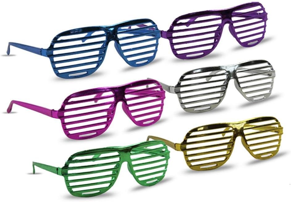 Relaxdays 10x Partybrille Mit LED - Blinkende Gitterbrille Für Karneval & Fasching