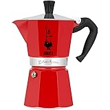 Bialetti 6 Cup Moka Stovetop Espresso Maker, Red