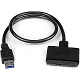 StarTech.com SATA to USB Cable - USB 3.0 to 2.5” SATA III Hard Drive Adapter - External Converter for SSD/HDD Data Transfer (