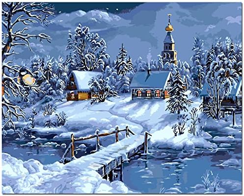 DIY Oil Painting by Number Kit for Adult/Children DIY Wall Decor Ingenious Decorations Gifts Idea 16 x 20 Inches