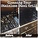 LauKingdom Grill Brush,Stainless Steel ~Bristle Free BBQ Grill Brush, Great Grilling Accessories Gift, 17 inch