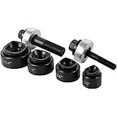 AMZCNC Manual Knockout Punch Kit, Heavy Duty Metal Sheet Knock Out Box Hole Cutter Conduit Punch Driver Die Set ((Conduit Hol