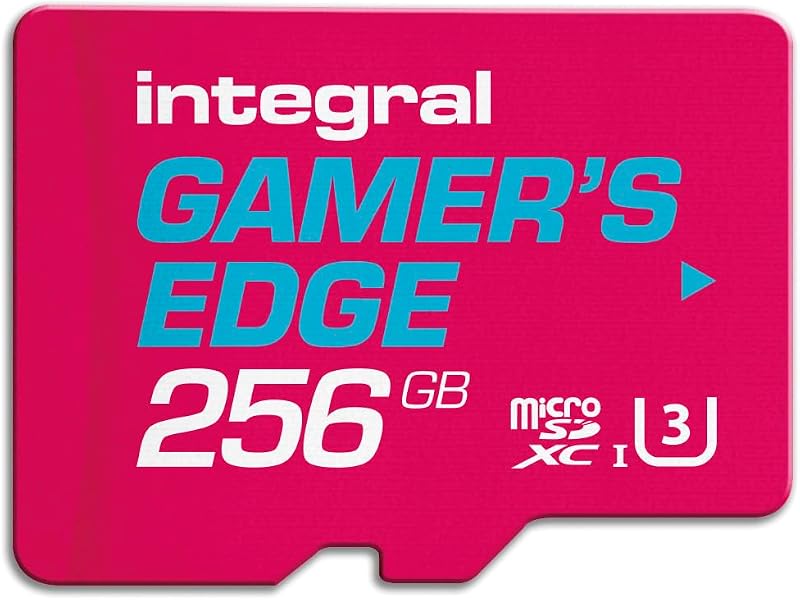 Integral Gamer's Edge 256GB microSD for Nintendo Switch U3 100MB/s
