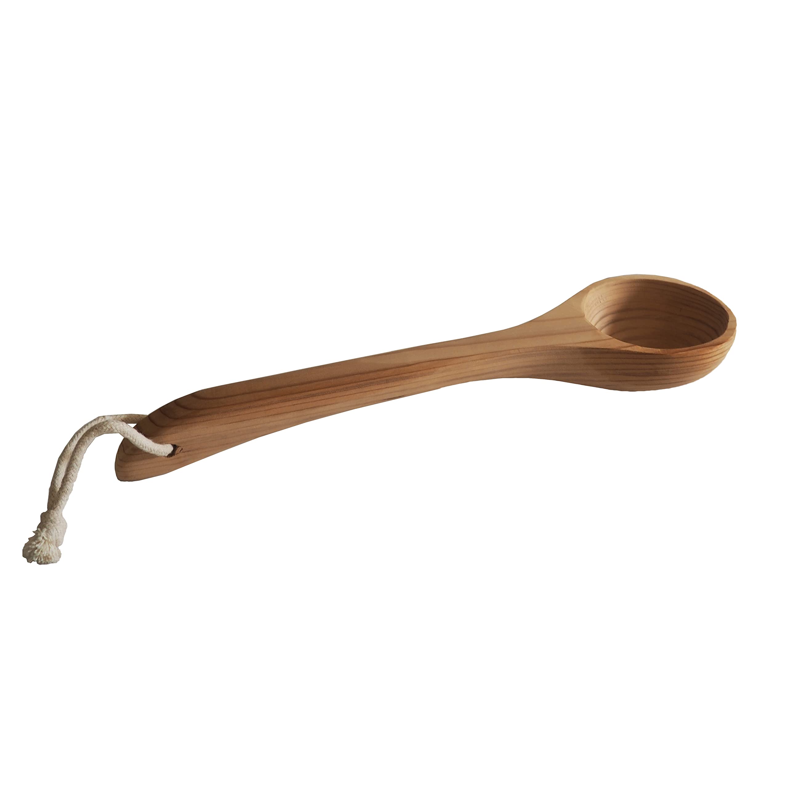 HSE Curved Cedar Sauna Ladle (100ml, Red Cedar)