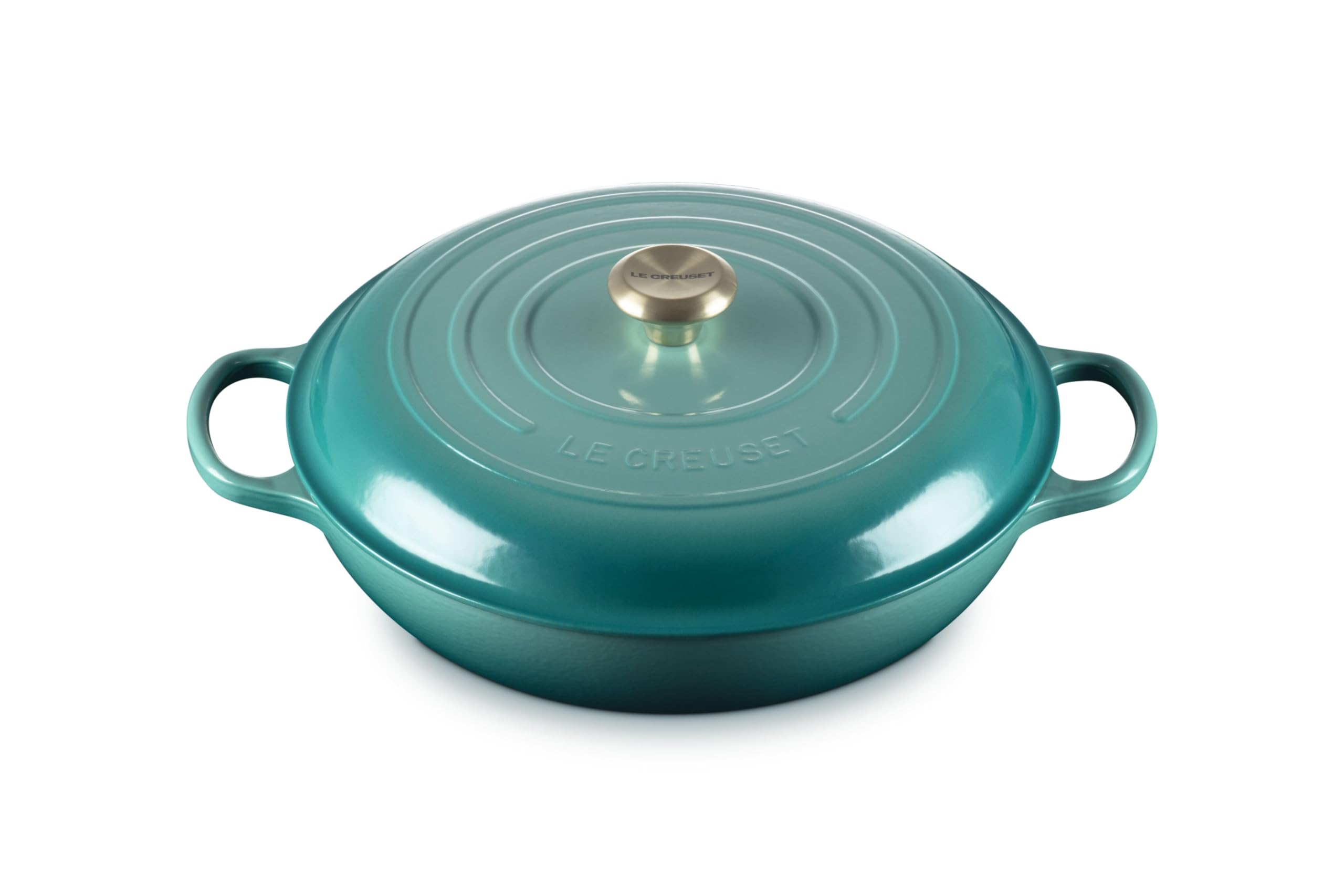 Le Creuset Enameled Cast Iron Signature Braiser, 5qt., Riviera