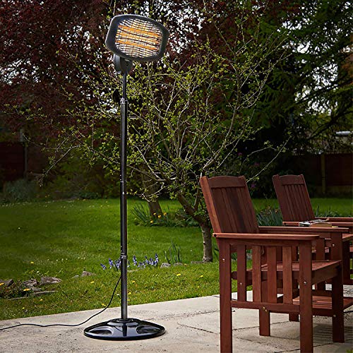 hmercy Outdoor Heater Electric Patio Heaters 1500W Telescopic