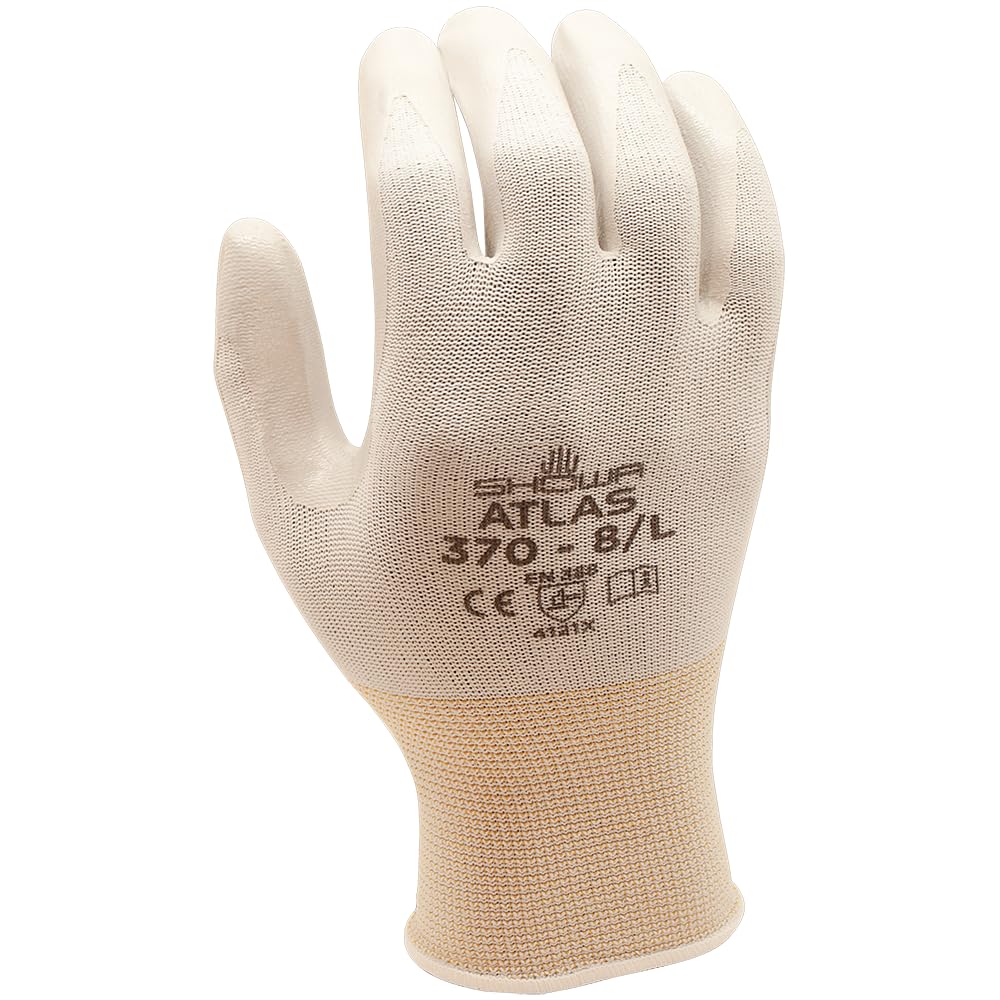 Showa Gloves - 370 5410306 NBR Nitrile EC 2-White Size 6/S