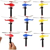 VETE 8 Pack Planes Toys Flying Toy Helicopter for Kids, 360&deg; Rotating Helicopter Airplane Toys for Boys Girls, Bulk Toys Party Favors Classroom Prizes, Pinata Fillers,Goodie Bag Stuffers