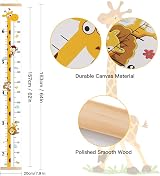 Outivity Baby Height Growth Chart Ruler 64 in Canvas Wood Wall Hanging view 4