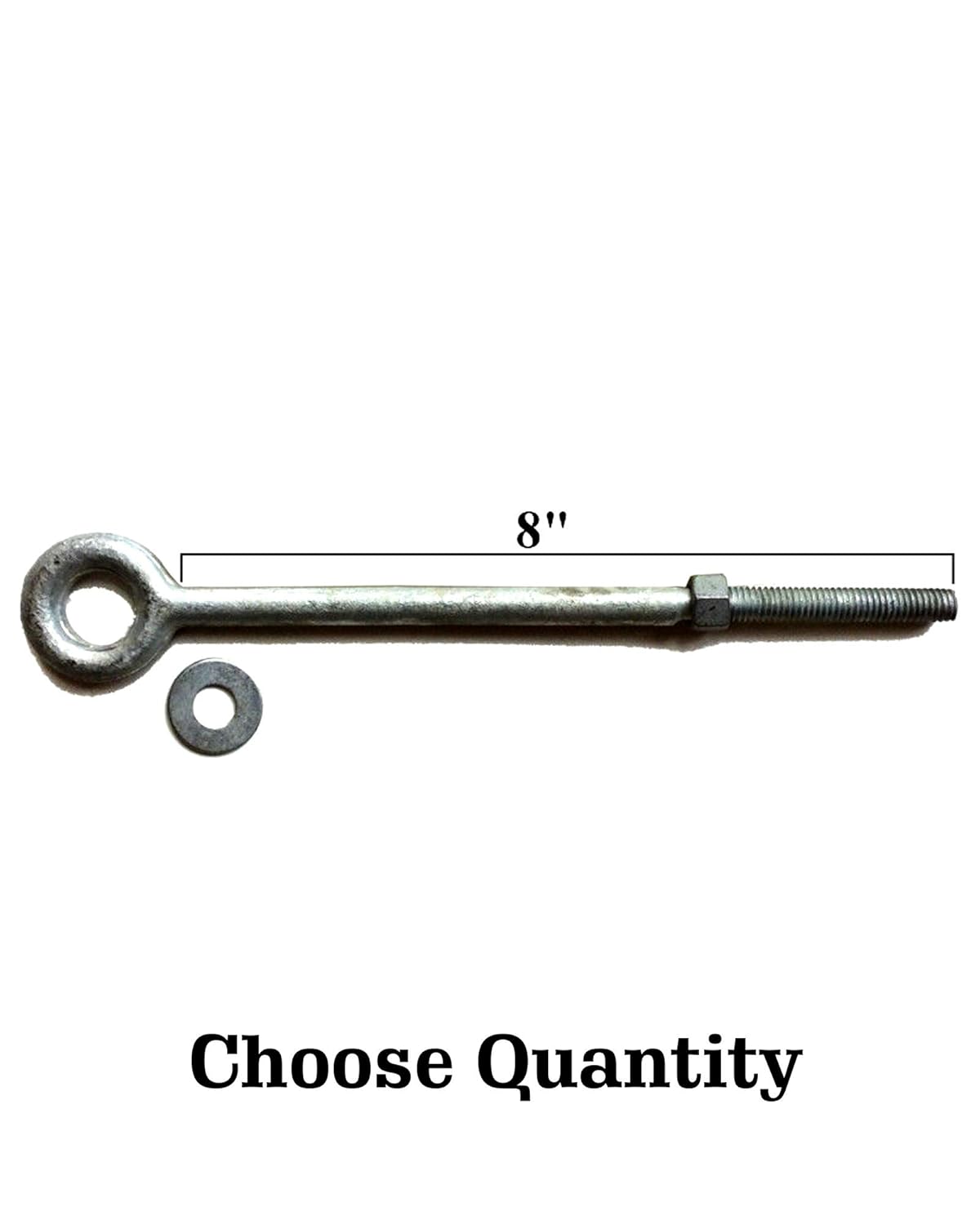 4 Drop Galvanized Eyebolts Eye Bolts 3/8 x 8 Galvanized Eye Bolt