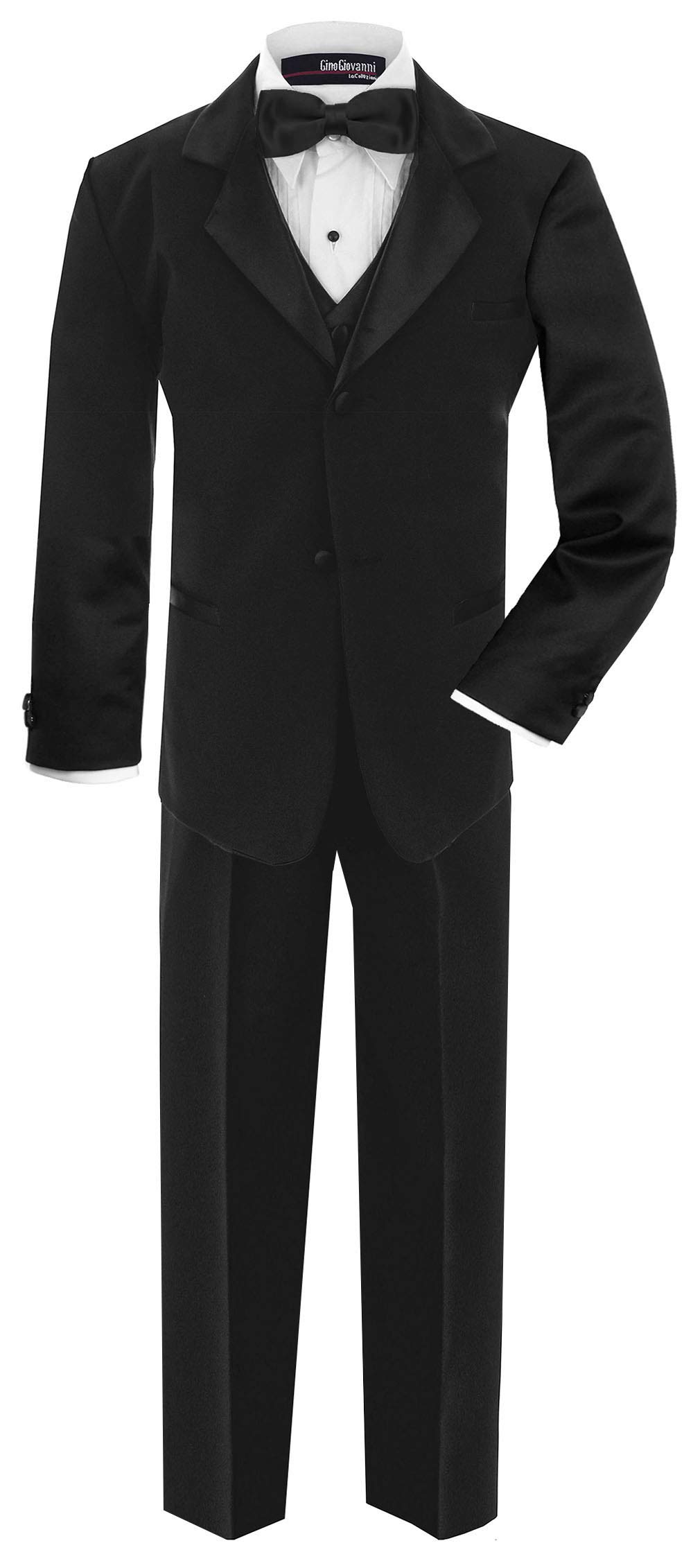 Photo 1 of *MISSING PANTS* GN210 Boy's Formal Dresswear Tuxedo Set Black 12