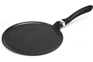 IMUSA USA 12" Nonstick Soft Touch Comal/Griddle with Handle, Black