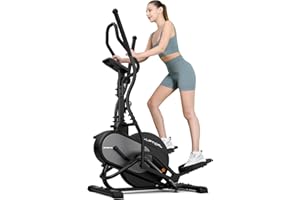 THERUN Elliptical Exercise Machine, 3-in-1 Cardio Climber Stepping Elliptical Machine for Home, Stair Stepper Elliptical Training Machines w/16 Levels Resistance, Pulse Sensor, LCD Monitor