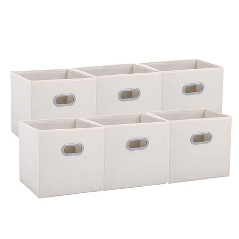 Umi By Amazon Storage Boxes Foldable Fabric Basket Bin With