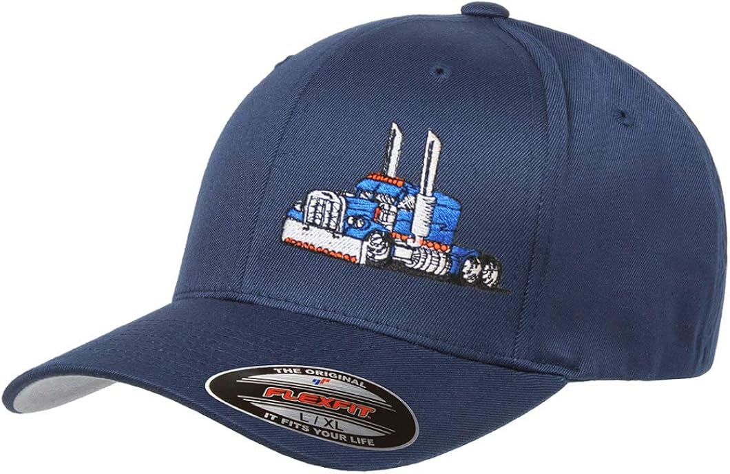 Trucker Truck Hat Big Rig Cap Flexfit at Amazon Men’s Clothing store