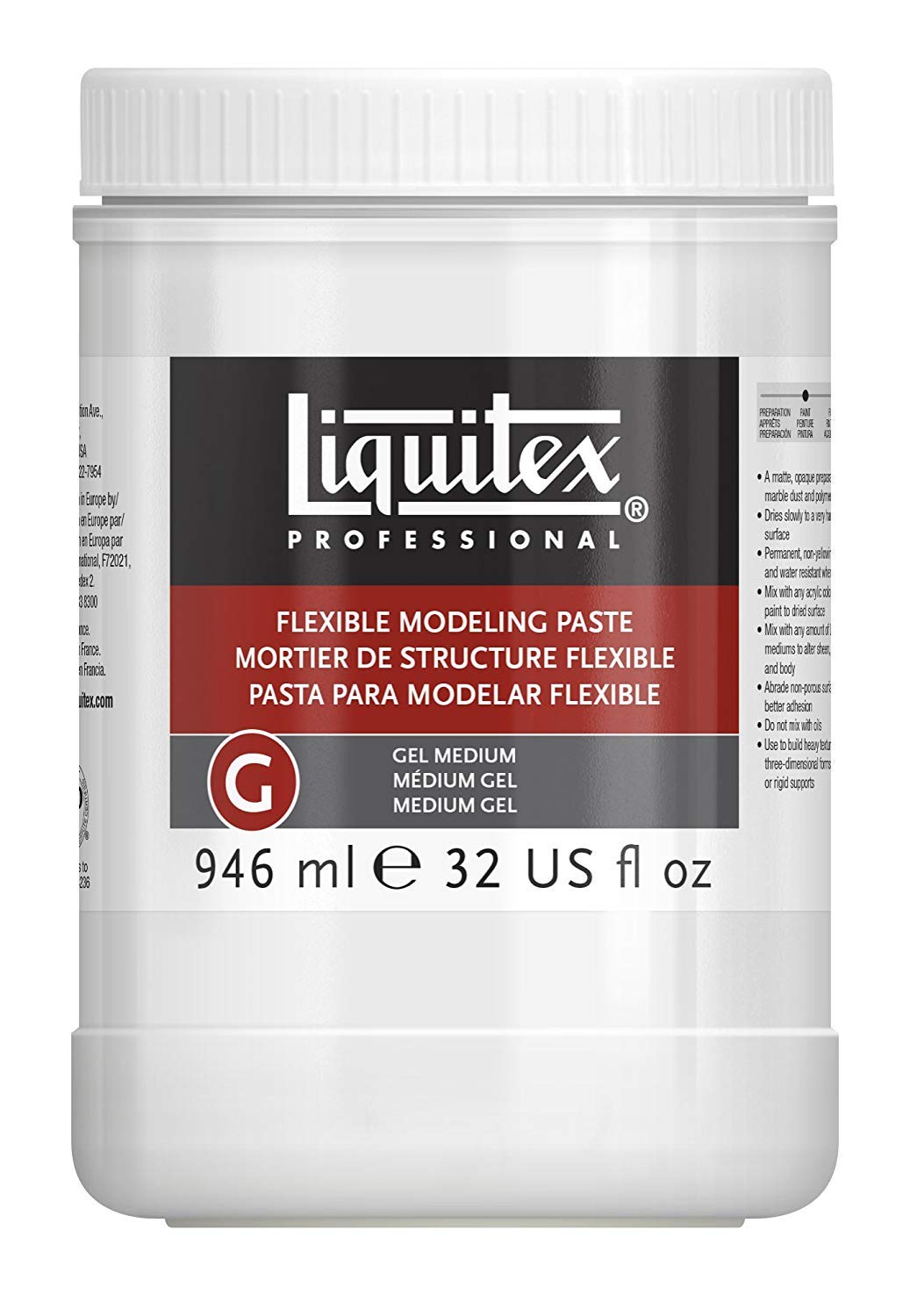 Liquitex 946ml G Flexible Modelling Paste