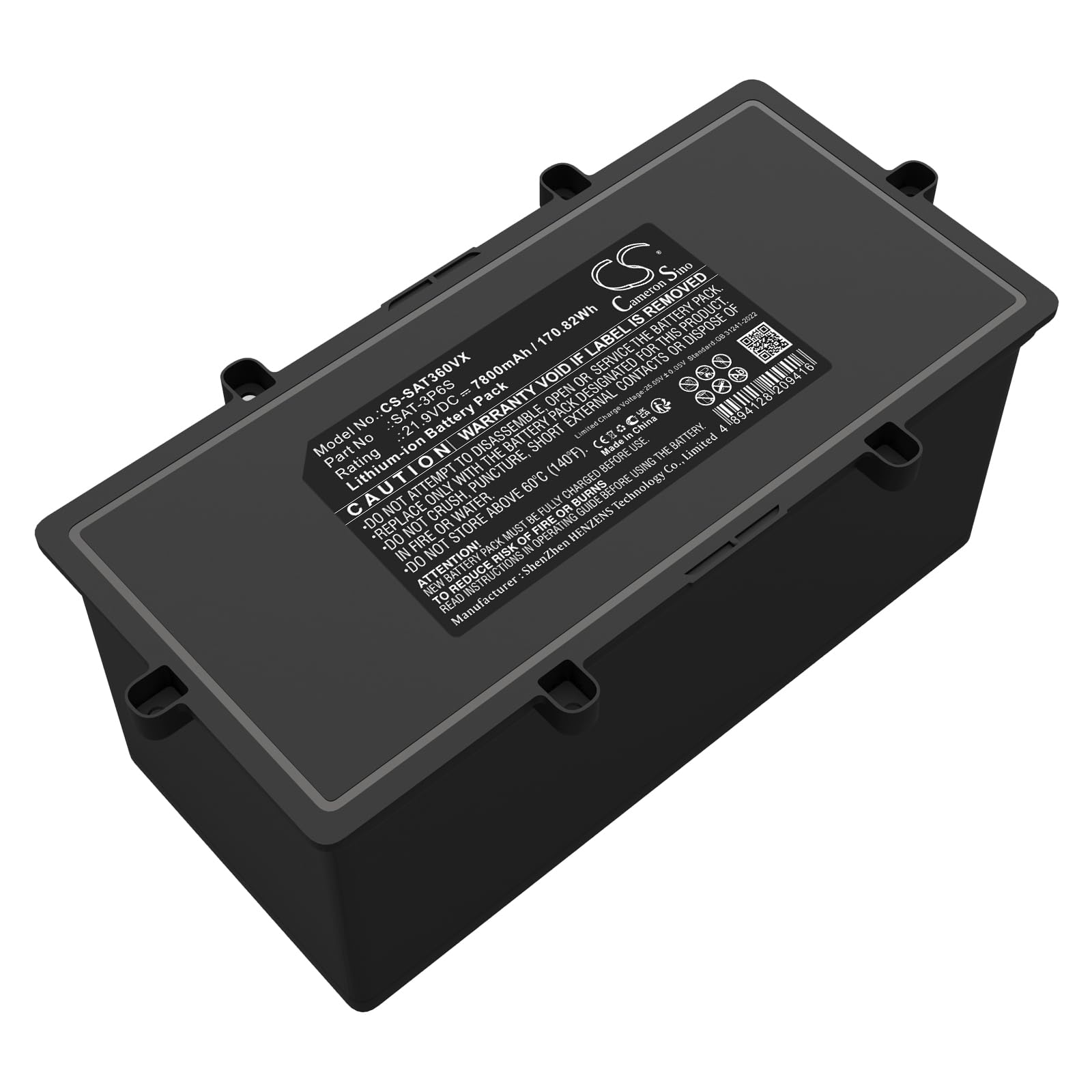 Photo 1 of Cameron Sino Replacement Battery for Seauto SAT-3P6S, Smart Robotic Pool Cleaner, SAT-3P6S?7800mAh / 170.82Wh?