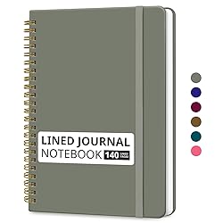 Lined Spiral Journal Notebook for Women & Men, 140