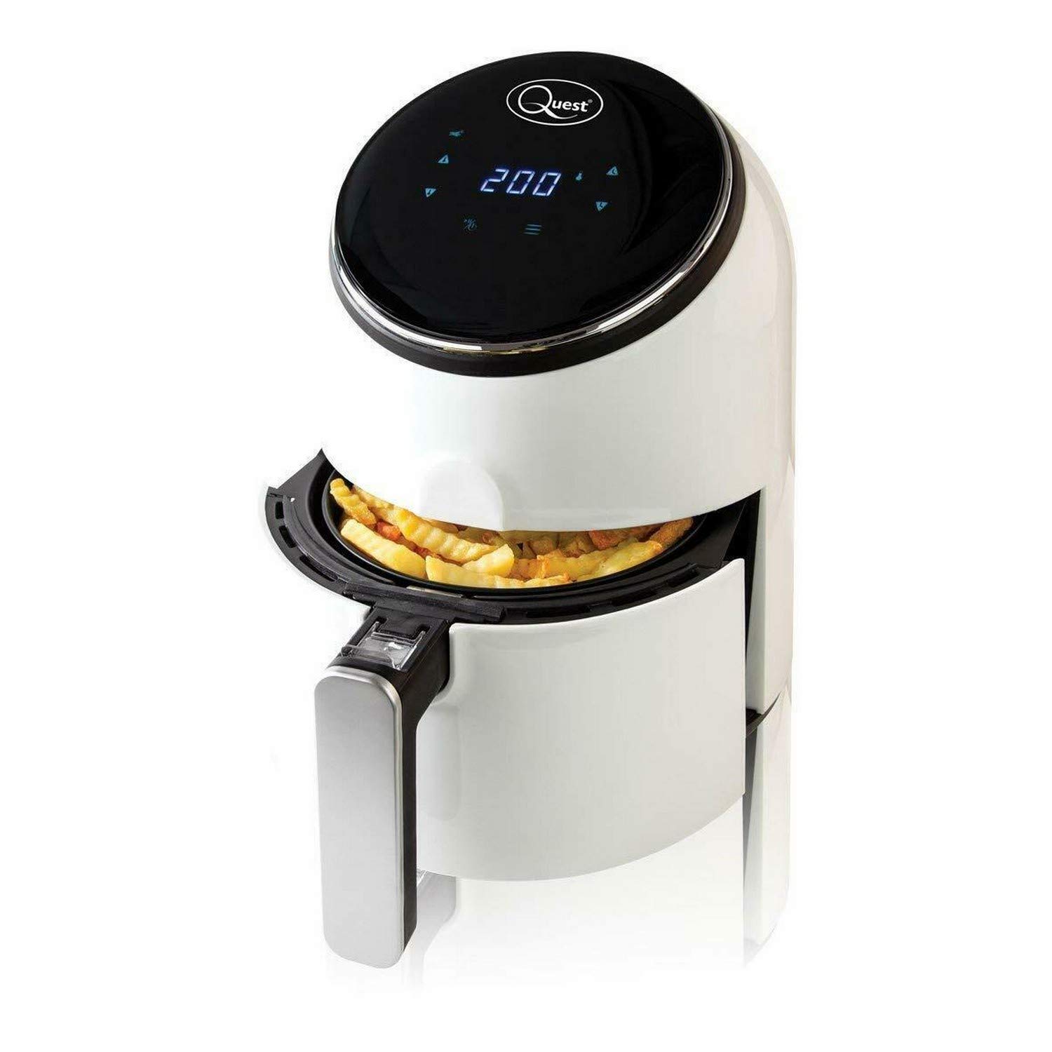Quest 34480 Digital LCD Air Fryer 2.6Litre, 1300 W, 2.6 liters, White