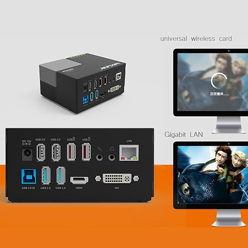 WAVLINK Universal USB Dual Video Docking Station Plug and Play
