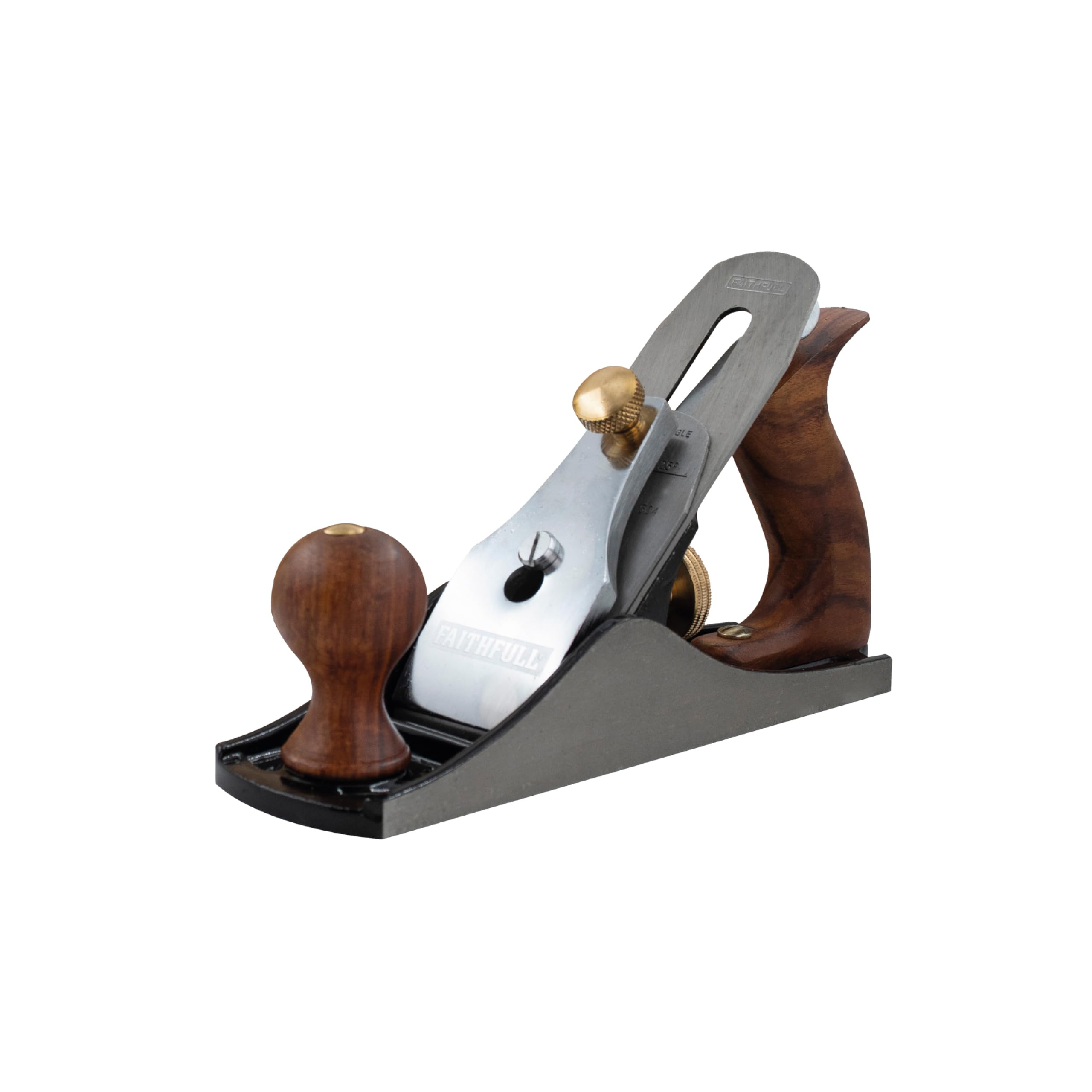 Faithfull No.4 Smoothing Plane – Precision Machined Cast Iron Wood Planer Hand Tool for Hard & Soft Wood, Surface Finishing, Cabinet Work & General Carpentry
