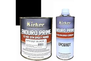 Kirker Enduro Prime DTM Epoxy Primer Black EP612QT One Quart with Catalyst EPC611QT