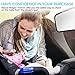 Car Seat Mirror for Backseat - View Infant in Rear Facing Car Seat - Large 360 Adjustable Crystal Clear View - Mounts to Headrest - Travel with Safety - Shatterproof Baby Car Mirror Rascal Ridges