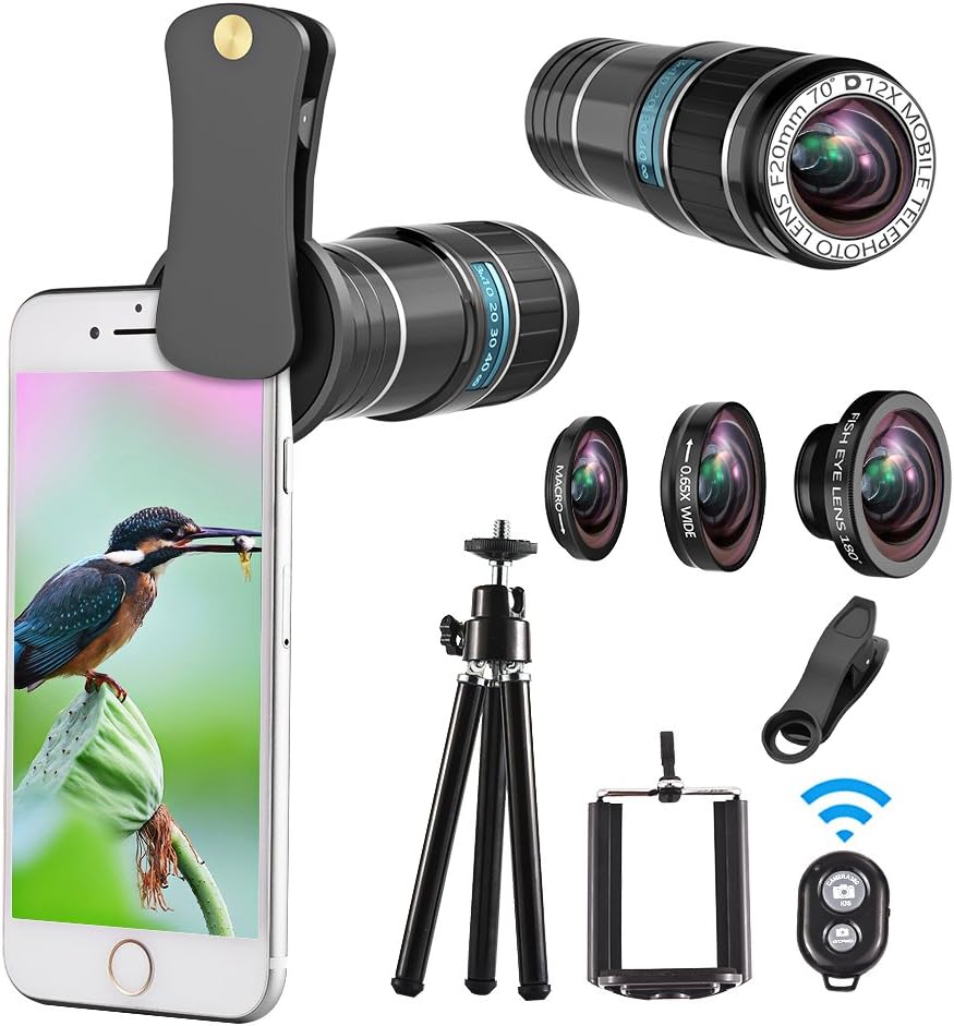 2-in-1 Handy Objektiv Set: 0,45x Weitwinkel & 15x Makro – Für Schärfere Fotos Auf IPhone Und Android
