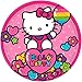 Hello Kitty Party Supplies Pack for 16 Guests Includes | Straws, Dessert Plates, Beverage Napkins, Cups, and Table Cover | Hello Kitty Rainbow Birthday Party Supplies | Hello Kitty Kitchen Supplies