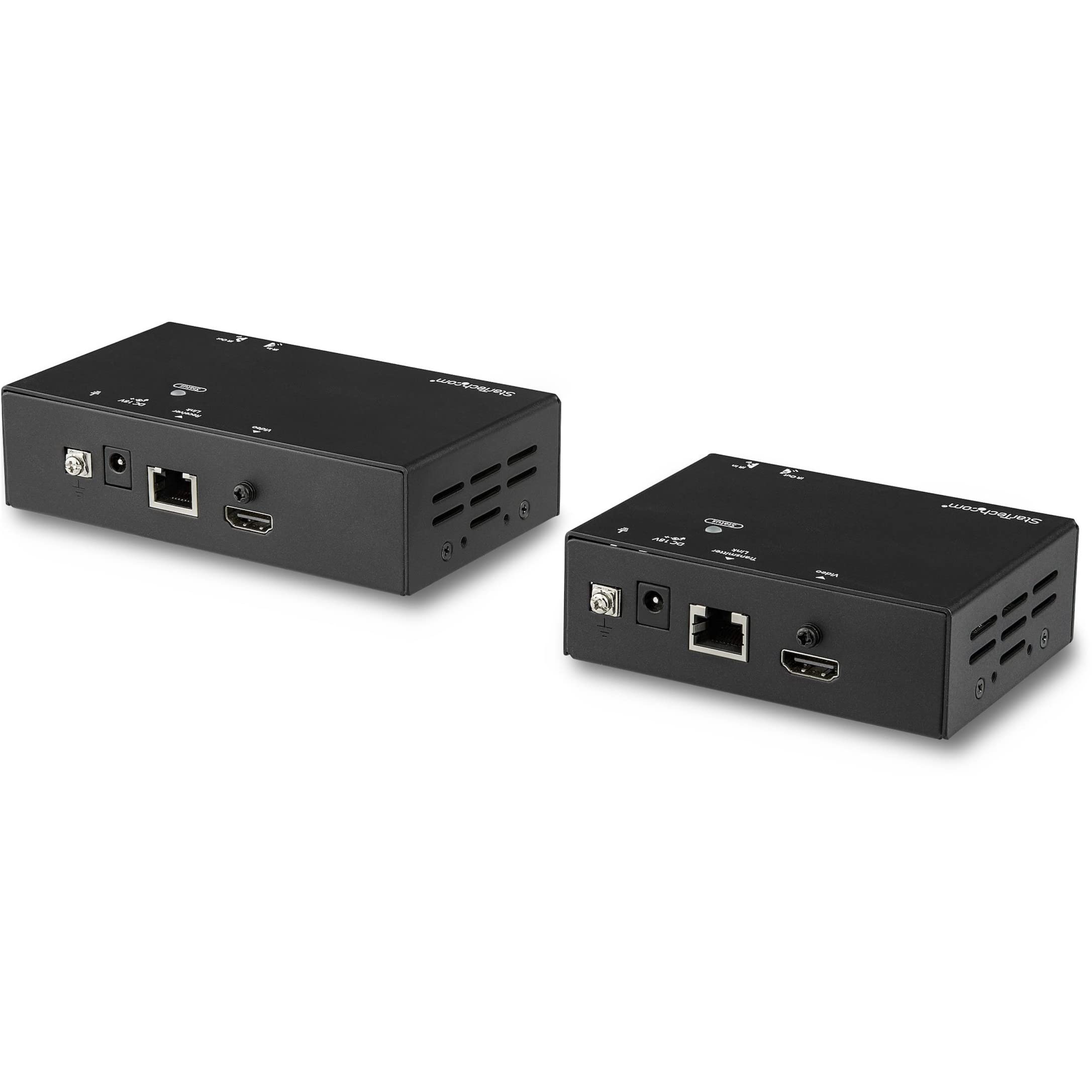 StarTech.com HDMI Over CAT6 Extender - Power Over Cable - 4K 60Hz Up to 30m / 115 ft - 1080p 60Hz up to 70m / 230 ft (ST121HDBT20S)