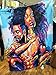 Sea&Cloud The Art Design Unique Fabric Shower Curtain,Dark-skinned,Black Woman with Purple Hair And Black man Are Immersed in Art,Waterproof and Mildew Resisant,72