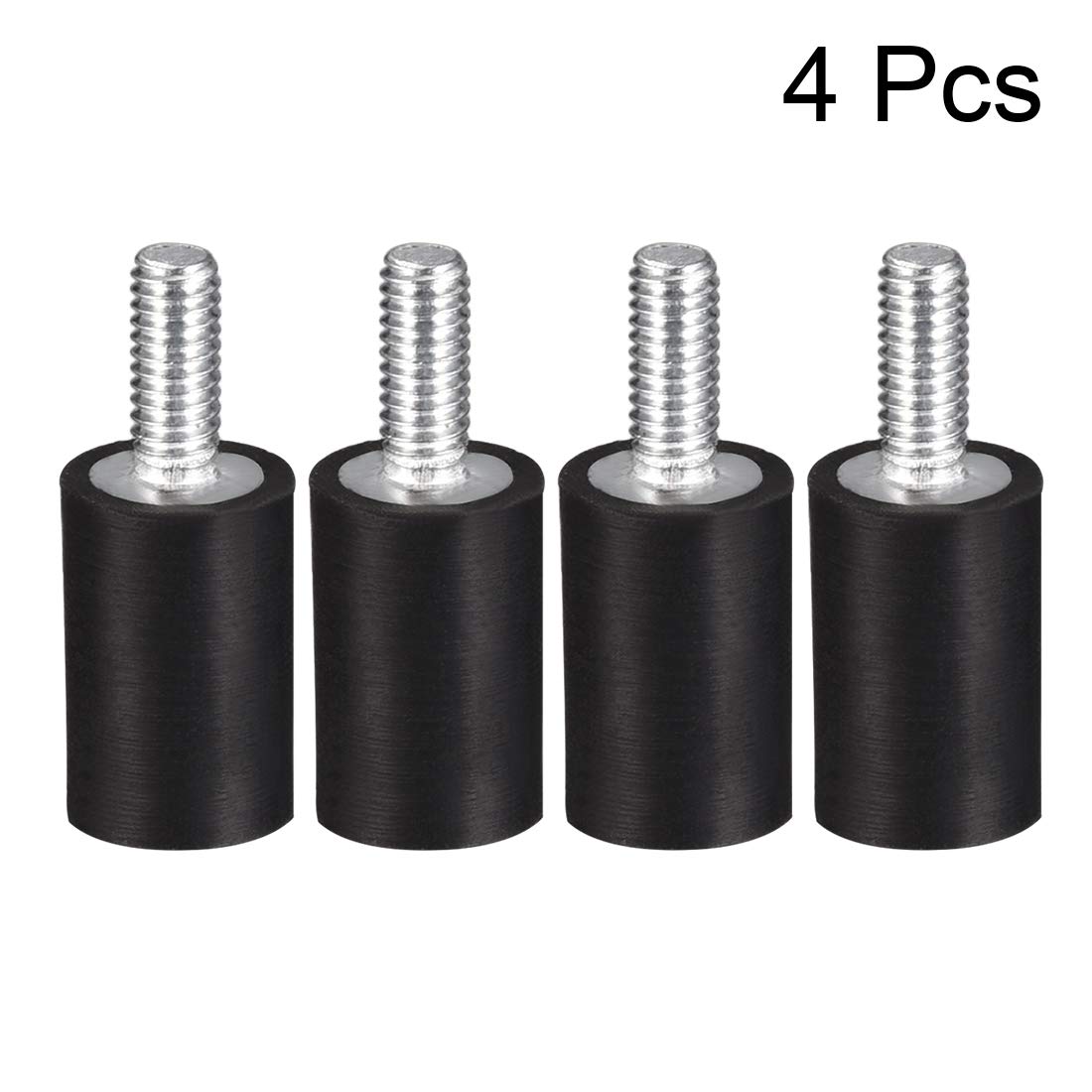 uxcell M4 Male Female Rubber Vibration Isolators Mounts Shock Absorber
