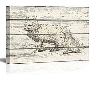 Illustration of Bohemian Lapsus on a Rustic Background - Canvas Art Home Art - 12x18 inches