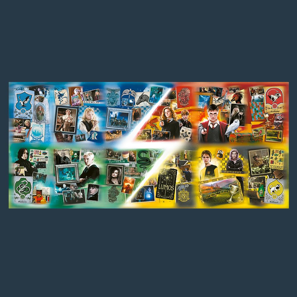 Trefl Prime - Puzzle UFT: Harry Potter, The Houses of Hogwarts - 9000 Teile, Großes Spiel, Dickster Karton, Bio, EKO, Unterhaltung für Erwachsene und Kinder ab 12 Jahren 2
