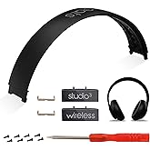Replacement Parts for Beats Studio 3 - Headband and Hinge Replacement for Studio 3 (A1914) Wired & Wireless Headphones, Repair Kit, Over-Ear Headphone Accessories, Matte Black