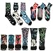Men's Fun Novelty Socks, J'colour Art Design Patriotic USA Casual Dress Socks