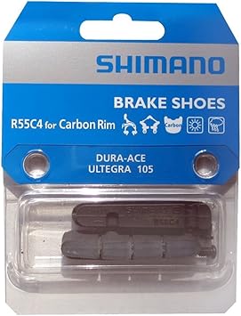 Amazon シマノ Shimano カートリッジタイプブレーキシューr55c4 カーボンリム用 リム幅21mm 24mm用 Y8l シマノ Shimano ブレーキシュー パッド