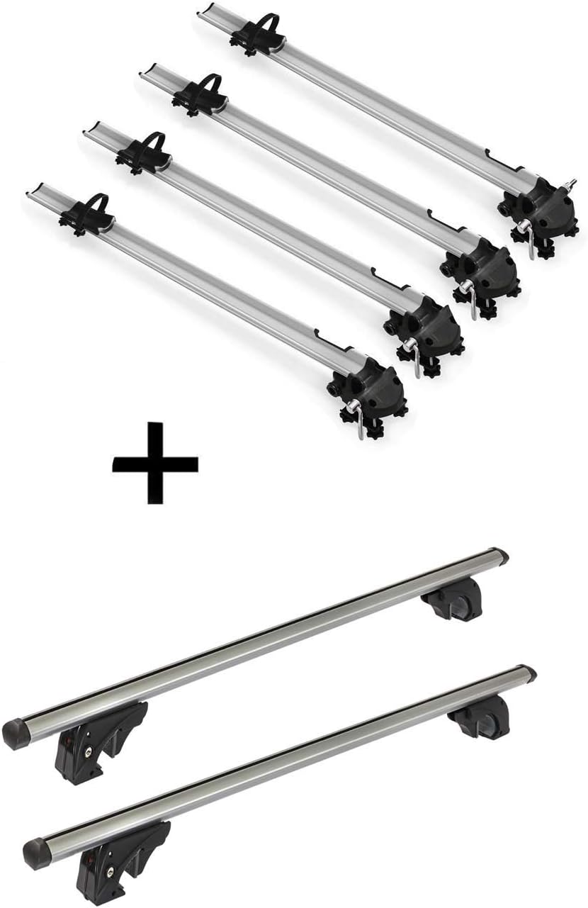 4x Bike Pro + Roof Rack VDPLION1 Compatible with Mitsubishi Pajero (V80) (5 Door) from 06