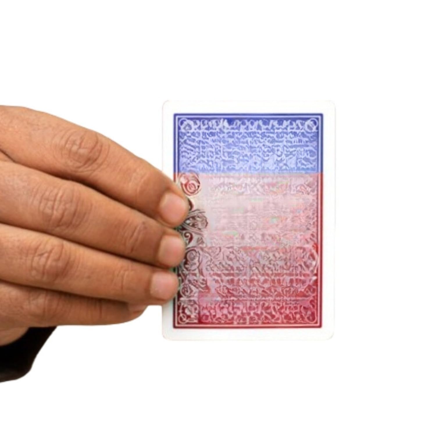 MilesMagic Magician's Color Changing Card Gimmick | Highly Visual Close Up Illusion Card Trick | for Street Magic or Stage Magic Tricks | Only 1 Card (Red to Blue)