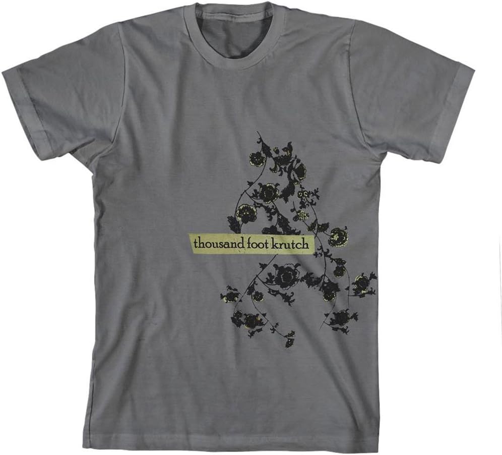 Thousand Foot Krutch Men's Flowers T-Shirt Slate