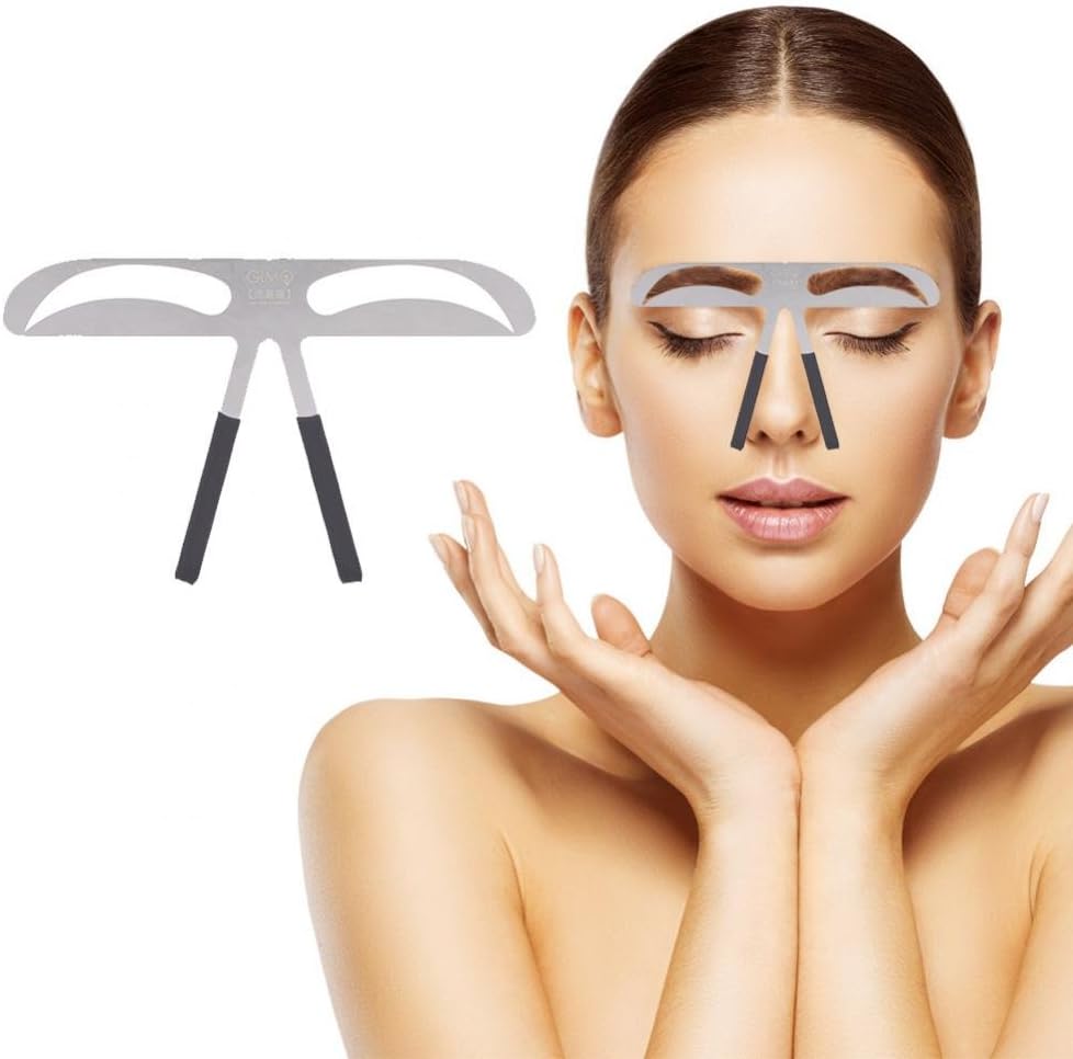 Eyebrow Ruler, Professional Eyebrow Measure Balance Extension Ruler Meteor Eyebrow Shape Stencil Make Up Beauty Accessory Tool