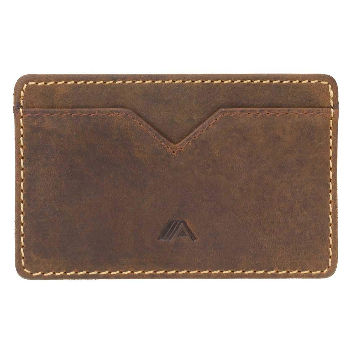 A-SLIM Minimalist Small Leather Card Holder, Compact Card Holder Wallet Nano Yaiba