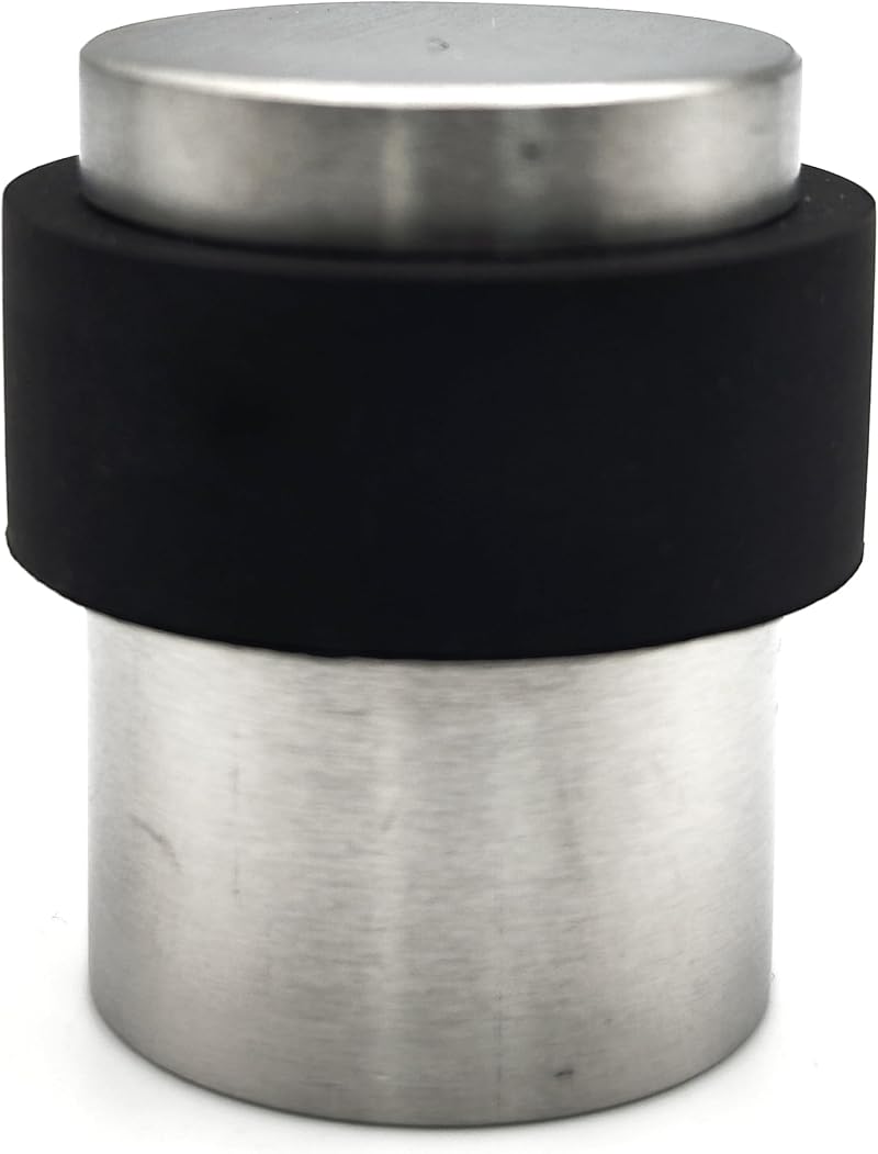 Zoo Hardware Satin Stainless Steel Door Stop 41mm Floor Mount Concealed Fixing