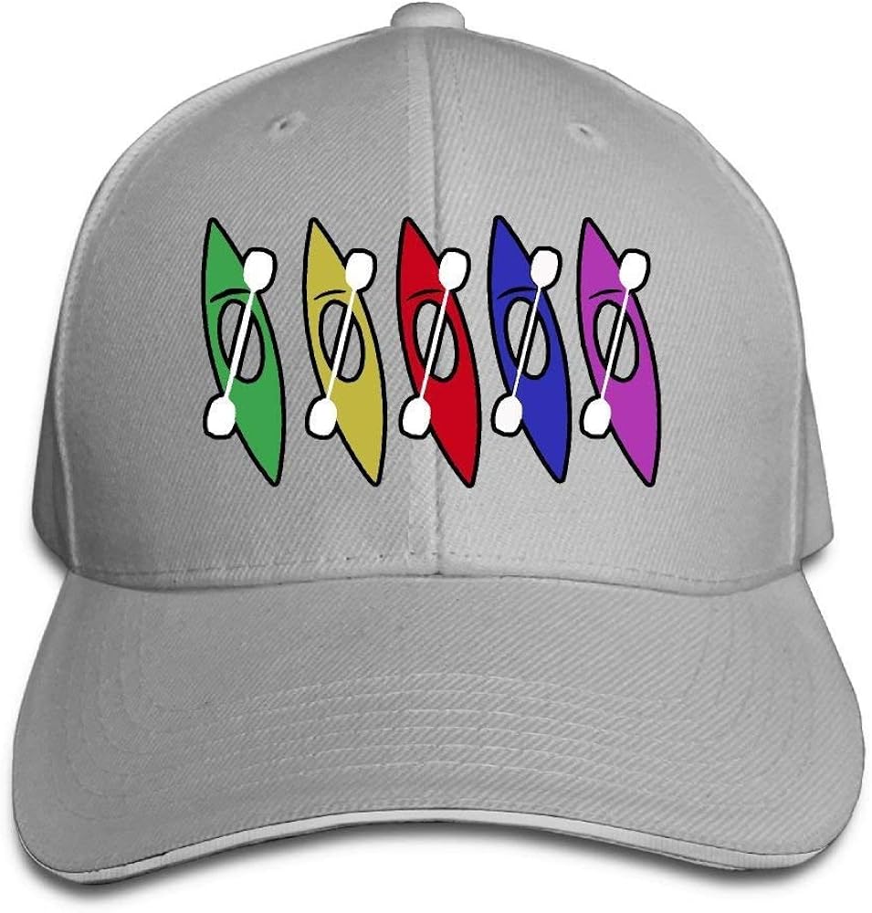 GJdd_diy Unisex Colorful Kayaks Adult Adjustable Snapback Hats Trucker
