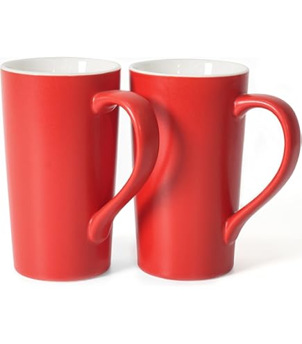 Amazon.com: BYCNZB 16oz black Funnel Ceramic Tall Coffee Mugs for Coffee,  Tea, Cocoa, Latte, Milk set of 4(Black) : Home & Kitchen